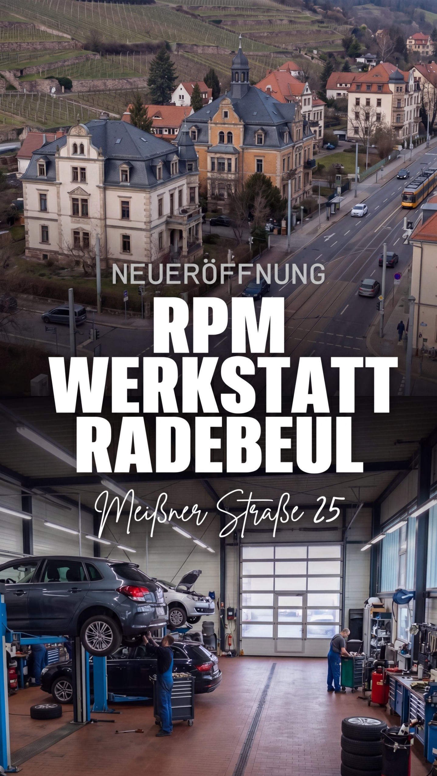 Reel für RPM Werkstatt Radebeul